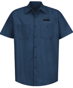 Short Sleeve Industrial Solid Work Shirt