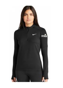 Nike Dri-Fit Element 1/2 Zip Ladies' Shirt - Black